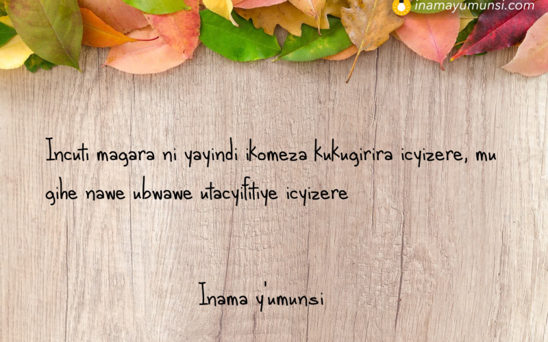 Incuti magara ni yayindi ikomeza kukugirira icyizere, mu gihe nawe ubwawe utacyifitiye icyizere