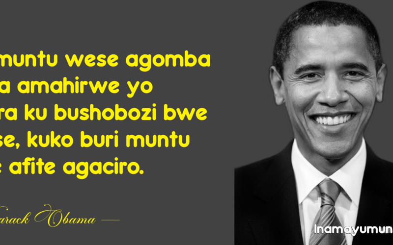 Buri muntu wese agomba kugira amahirwe yo kugera ku bushobozi