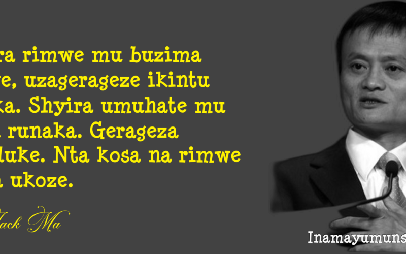 Nibura rimwe mu buzima bwawe, uzagerageze ikintu runaka. Shyira umuhate