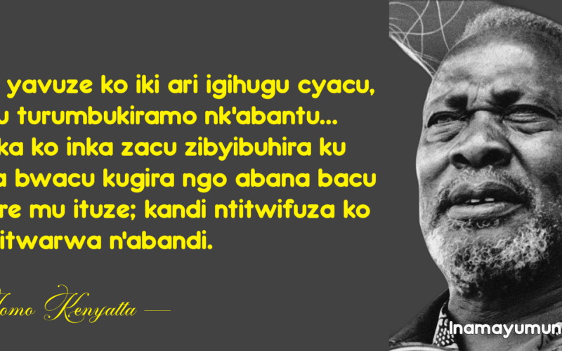Imana yavuze ko iki ari igihugu cyacu, igihugu turumbukiramo nk’abantu…..