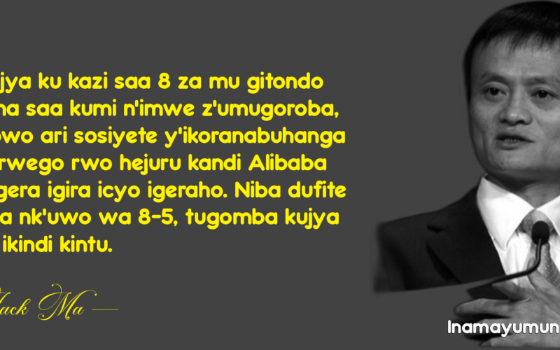 Niba tujya ku kazi saa 8 za mu gitondo tugataha..