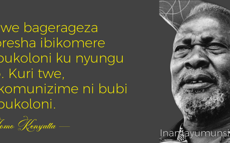 Bamwe bagerageza gukoresha ibikomere by’ubukoloni ku nyungu zabo. Kuri twe,..