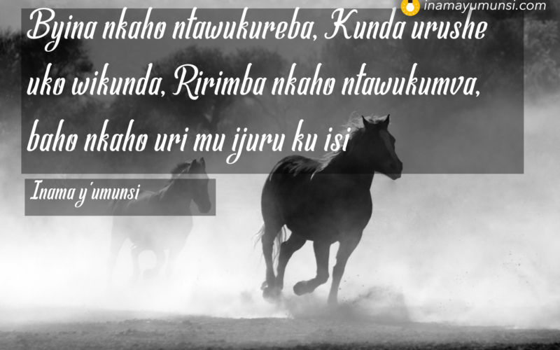 Ubuzima ni bugufi, tubaho rimwe gusa, ariko nubaho neza ibyo bizaba bihagije