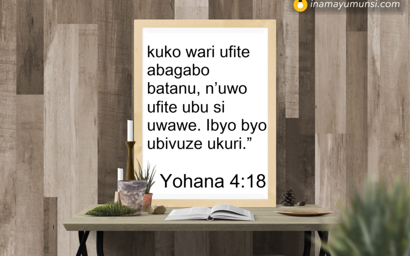 Yohana 4:18 &rArr; kuko wari ufite abagabo batanu, n’uwo ufite ubu si uwawe. Ibyo byo ubivuze ..